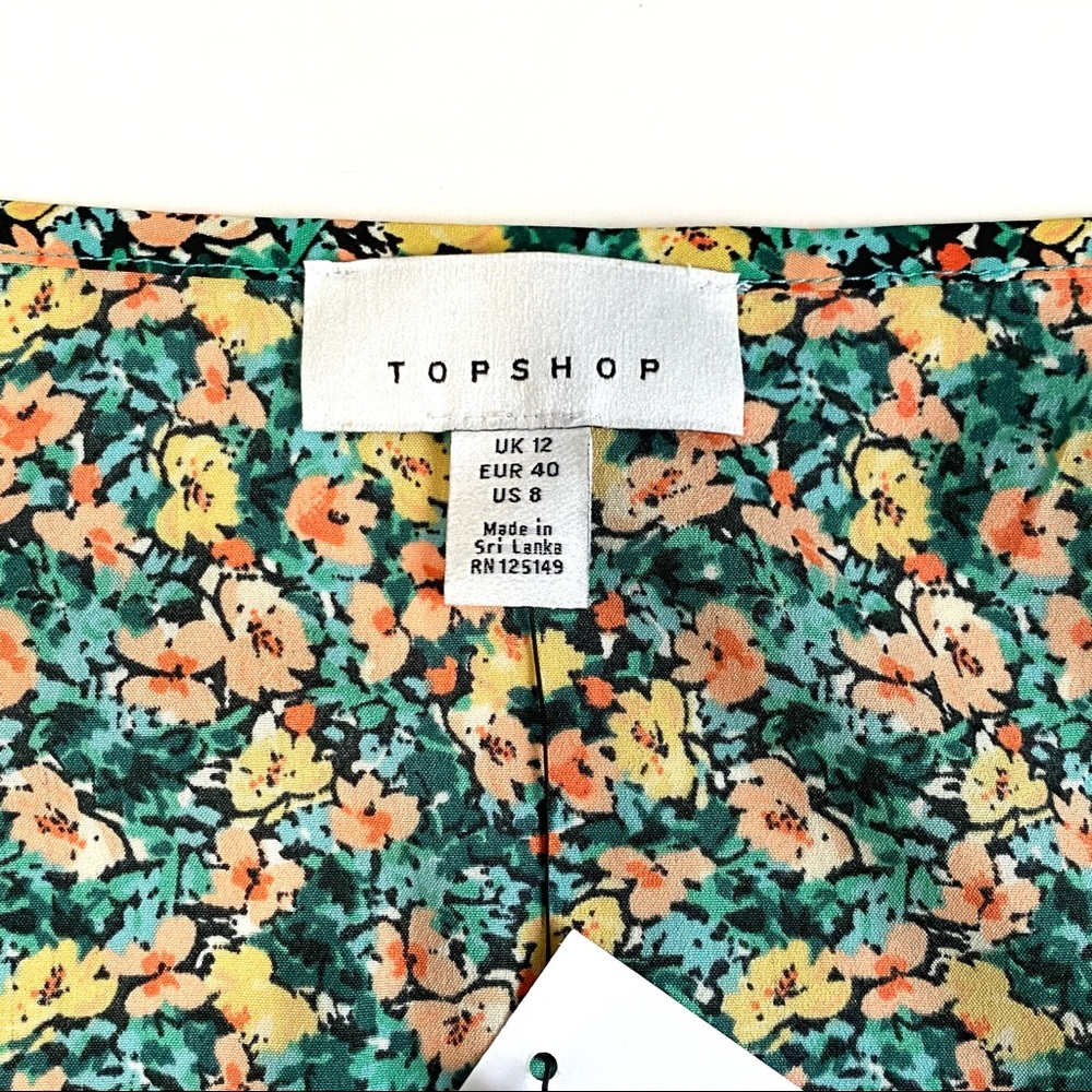 NEW Topshop Ditsy Floral Scoop Neck Cami Tank Top - Picture 7 of 12